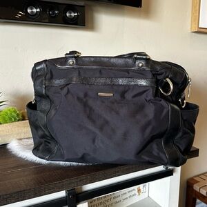 Rebecca Minkoff knocked up black diaper bag